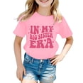 thumbnail image 1 of BOOMNY Baby Girls Tshirts Short Sleeve Casual Big Sister Letter Printed T Shirts Lightweight Loose Summer Shirt Tops Lovely Girl's Tees, 1 of 3