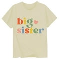 thumbnail image 1 of BOOMNY Baby Girls Tshirts Short Sleeve Casual Big Sister Letter Printed T Shirts Lightweight Loose Summer Shirt Tops Lovely Girl's Tees, 1 of 2