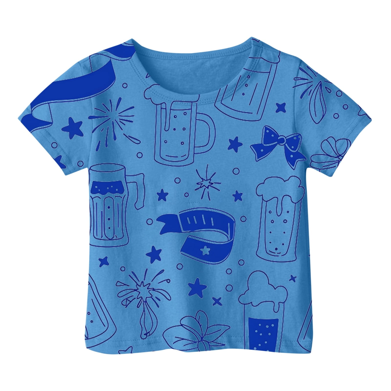 BOOMNY Baby Girls Tshirts Short Sleeve Casual Oktoberfest Printed T BOOMNY Baby Girls Tshirts Short Sleeve Casual Oktoberfest Printed T