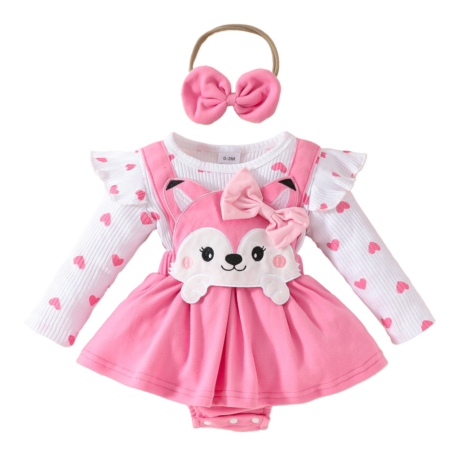Don't Be Angry Letter Cookie Cartoon Printed Baby Girl Stylish Casual Overall Jumpsuit