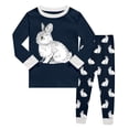 thumbnail image 1 of BOOMNY Boys 2 Peice Pajamas Sets Graphic Long Sleeve Sleepwear Tops Pants Pjs Set for Kids Cozy Loungewear Homewear, 1 of 3