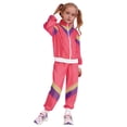 thumbnail image 1 of BOOMNY Boys 70S Disco Outfits Set Graphic Hop Long Sleeve Jacket Pants 2 Peice Clothes Set Cozy Lightweight Tracksuit, 1 of 8