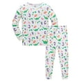 thumbnail image 1 of BOOMNY Child Boys Pajamas Sets 2 Peice Dinosaur Graphic Long Sleeve Sleepwear Tops Pants Pjs Set for Kids Cozy Loungewear Homewear, 1 of 2
