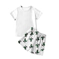 thumbnail image 1 of BOOMNY Child Boys Pajamas Sets 2 Peice Dinosaur Graphic Short Sleeve Sleepwear Tops Shorts Pjs Set for Kids Cozy Loungewear Homewear, 1 of 2