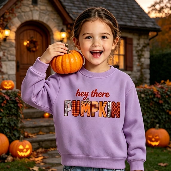 BOOMNY Child Girls Thanksgiving Sweatshirts Letter Graphic Long Sleeve Sweatshirt for Kids Warm Fall Winter Pullover Tops