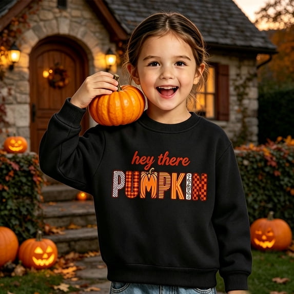 BOOMNY Child Girls Thanksgiving Sweatshirts Letter Graphic Long Sleeve Sweatshirt for Kids Warm Fall Winter Pullover Tops