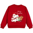 thumbnail image 1 of BOOMNY Christmas Toddler Girls Sweatshirs Long Sleeve Sweatshirt For Girls Xmas Deer Print Soft Fall Winter Pullover Tops, 1 of 5