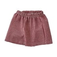 thumbnail image 1 of BOOMNY Girl'S Shorts Wide Leg Shorts for Girl Trendy Plaid Elastic Waist Athletic Shorts With Pocket, 1 of 3