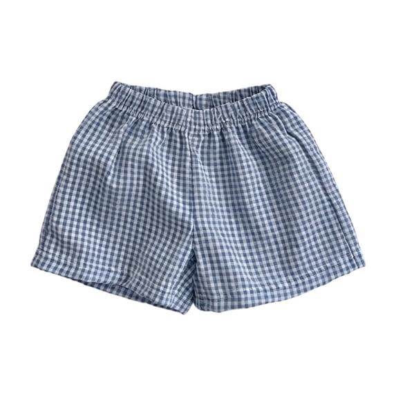 BOOMNY Girl'S Shorts Wide Leg Shorts for Girl Trendy Plaid Elastic Waist Athletic Shorts With Pocket