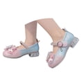 BOOMNY Girl's Sandals Closed Toe Flat Crystal Sandals for Kids ...