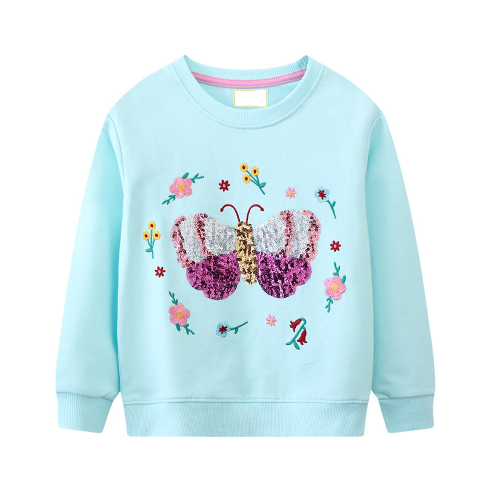 Koton Mädchen Blumen-Print Sweatshirt - Langarm Aus 100% Baumwolle Für Babys
