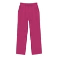 thumbnail image 1 of BOOMNY Girls Baggy Sweatpants Wide Leg Sweat Pants for Kids Trendy Elastic Waist Drawstring Solid Fall Jogger Trousers With Pockets, 1 of 4