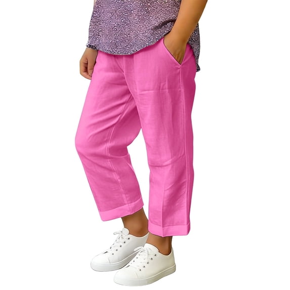 BOOMNY Girls Casual Pants Wide Leg Jogger Pants for Kids Trendy Elastic Waist Solid Athletic Trousers With Pockets