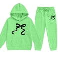 thumbnail image 1 of BOOMNY Girls Outfit 2 Peice Sets Graphic Long Sleeve Tops Pants Sets for Kids Soft Clothing Set, 1 of 3