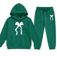 thumbnail image 1 of BOOMNY Girls Outfit 2 Peice Sets Graphic Long Sleeve Tops Pants Sets for Kids Soft Clothing Set, 1 of 3