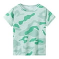 thumbnail image 1 of BOOMNY Girls Tee Shirts Casual Camo Printed Short Sleeve Crew Neck Lightweight Lightweight Loose T Shirt Comfy Girls Dailywear 13-14 Years, 1 of 3