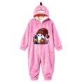 thumbnail image 1 of BOOMNY Halloween Unisex Men Womens Flannel Onesie Pajamas Hallowmas Pumpkin Face Graphic Long Sleeve Hooded Pjs Jumpsuit Cozy Warm Loungewear Homewear, 1 of 2