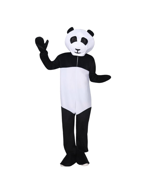 Halloween Unisex Mens Womens Panda Dress Up Funny Panada Jumpsuit Hallowmas Playful Stage Performance Romper