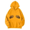 thumbnail image 1 of BOOMNY Halloween Womens Hoodies Hallowmas Skeleton Graphic Hoodie for Women Y2K Long Sleeve Pullover Hooded Sweatshirts With Pockets, 1 of 3