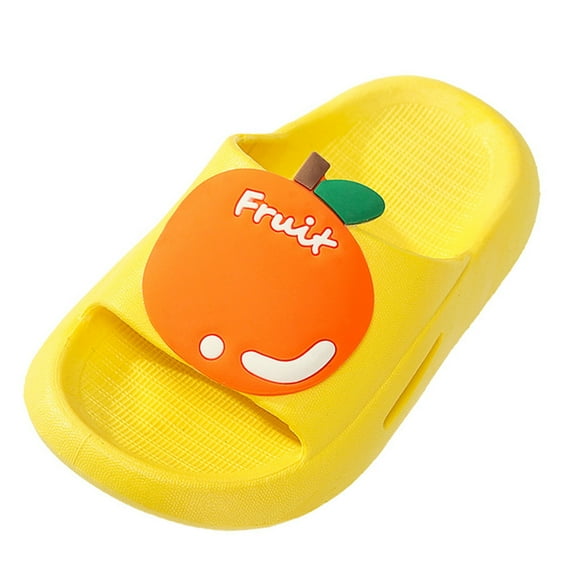 BOOMNY Home Slippers For Children Kids Fruit Slippers Cartoon Soft Sole In Summer Comfortable Girls Sandals At Home Lovely Toddler Baby Shoes
