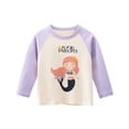 thumbnail image 1 of BOOMNY Baby Girls Tshirts Long Sleeve T Shirts for Girls Cartoon Graphic Breathable Loose Fit Cozy Childrens Athletic Tees, 1 of 5