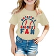 thumbnail image 1 of BOOMNY Baby Girls Tshirts Short Sleeve T Shirts for Girls Fashion Letter Graphic Breathable Loose Fit Cozy Childrens Athletic Tees, 1 of 3