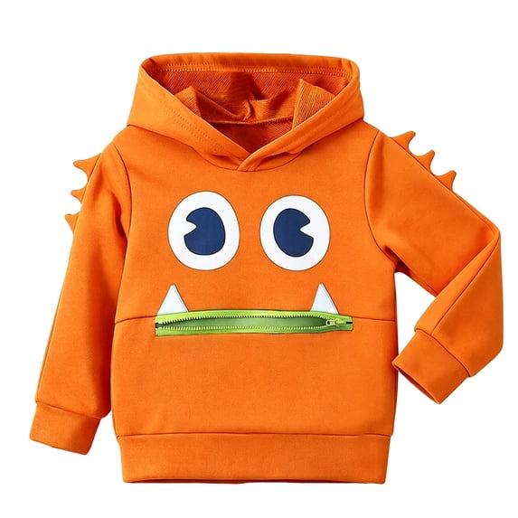 BOOMNY Kids Boys Hoodie Big-Mouthed Long Sleeve Hoodies for Child Fashion Fall Winter Hooded Sweatshirts with Pocket