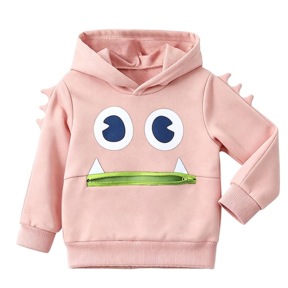 BOOMNY Kids Boys Hoodie Big-Mouthed Long Sleeve Hoodies for Child Fashion Fall Winter Hooded Sweatshirts with Pocket