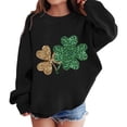 thumbnail image 1 of BOOMNY Kids Graphic St.Patricks Day Prints Sweatshirt Crewneck Long Sleeve Cute Letter Pullover Tops Lovely Toddler Dailywear, 1 of 4
