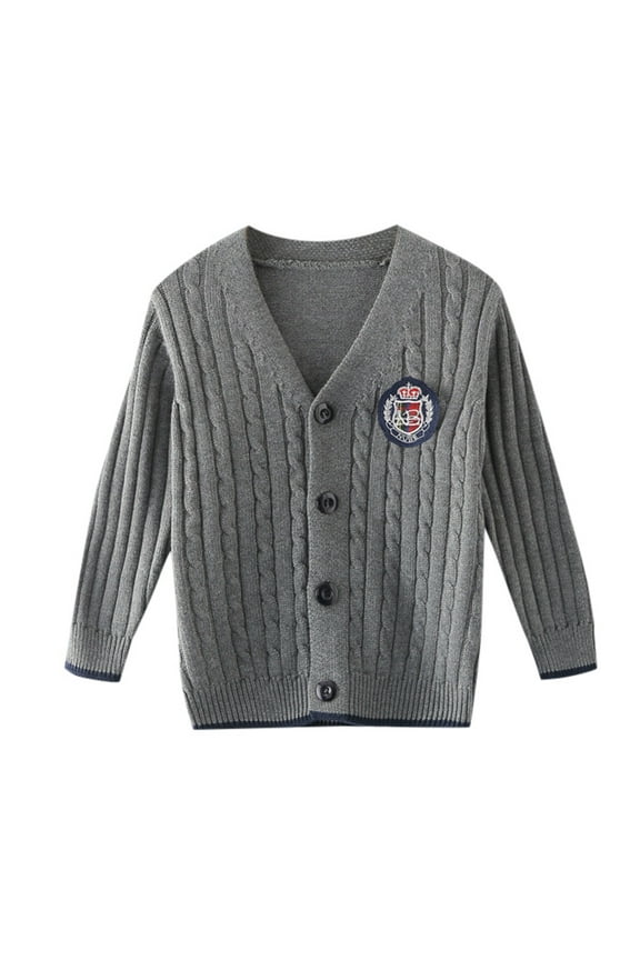 Kids Infants Girls Sweaters Long Sleeve School Uniform Knit Cardigan Sweater For Kids Thermal Fall Winter Knitwear