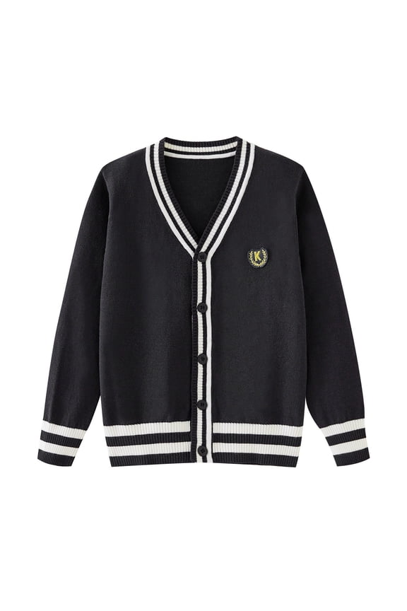 Kids Infants Girls Sweaters Long Sleeve School Uniform Knit Cardigan Sweater For Kids Thermal Fall Winter Knitwear