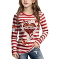 thumbnail image 1 of BOOMNY Mardi Gras Toddler Girls Tshirts Long Sleeve T Shirts for Girls Carnival Graphic Breathable Loose Fit Cozy Childrens Athletic Tees, 1 of 4