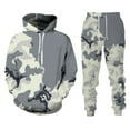 thumbnail image 1 of BOOMNY Men Sweatsuits Set Camouflage Graphic Hoodies Sweatpants 2Pcs Gym Sweat Suits Running Jogging Fall Winter Athletic Tracksuit Outfits, 1 of 2
