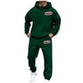 thumbnail image 1 of BOOMNY Men Sweatsuits Set Letter Graphic Hoodies Sweatpants 2Pcs Gym Sweat Suits Running Jogging Fall Winter Athletic Tracksuit Outfits, 1 of 6
