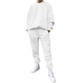 thumbnail image 1 of BOOMNY Men Sweatsuits Set Solid Color Sweatshirts Baggy Pants 2Pcs Gym Sweat Suits Running Jogging Fall Winter Athletic Tracksuit Outfits, 1 of 5