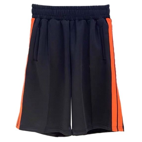 BOOMNY Men's Shorts Casual Patchwork Color Elastic Waist Drawstring Sports Shorts For Man Soft Loose Fit Wide Leg Summer Workout Shorts Comfy Mens Dailywear