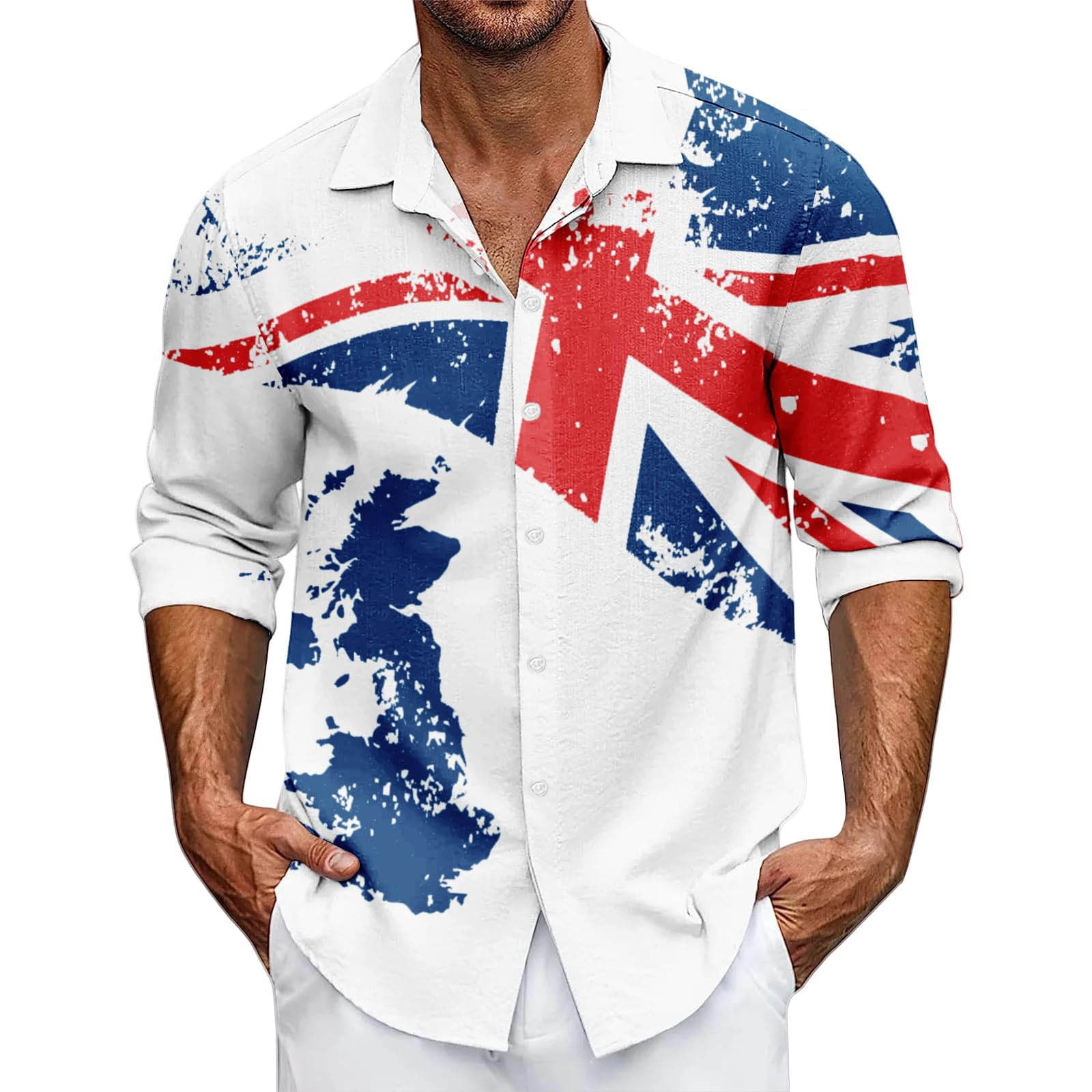 CONZONE Mens Buttons Down Shirts Long Sleeve Shirts for Men Trendy ...