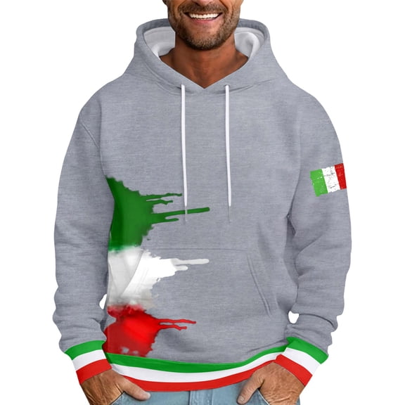 BOOMNY Mens Hoodies Long Sleeve Hoodie for Men Casual Graphic Soft Warm Pullover Hooded Sweatshirt Cozy Fall Winter Hoodies With Pocket