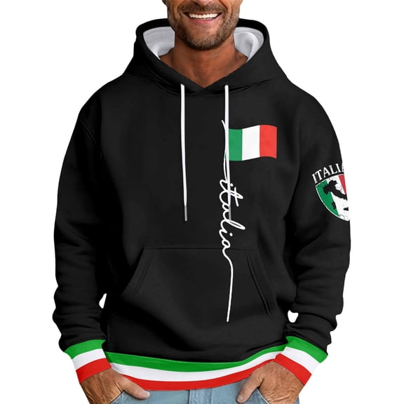 BOOMNY Mens Hoodies Long Sleeve Hoodie for Men Casual Graphic Soft Warm Pullover Hooded Sweatshirt Cozy Fall Winter Hoodies With Pocket