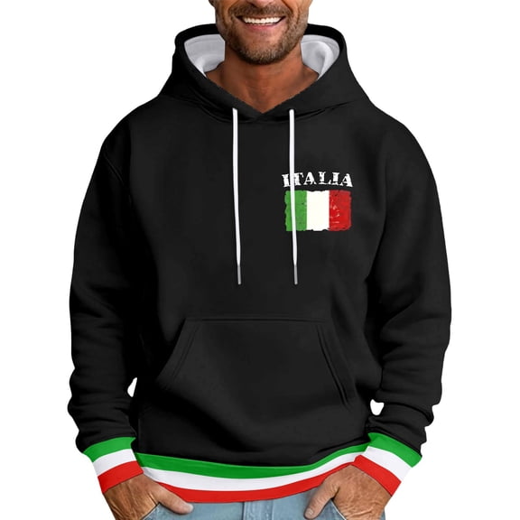 BOOMNY Mens Hoodies Long Sleeve Hoodie for Men Casual Graphic Soft Warm Pullover Hooded Sweatshirt Cozy Fall Winter Hoodies With Pocket
