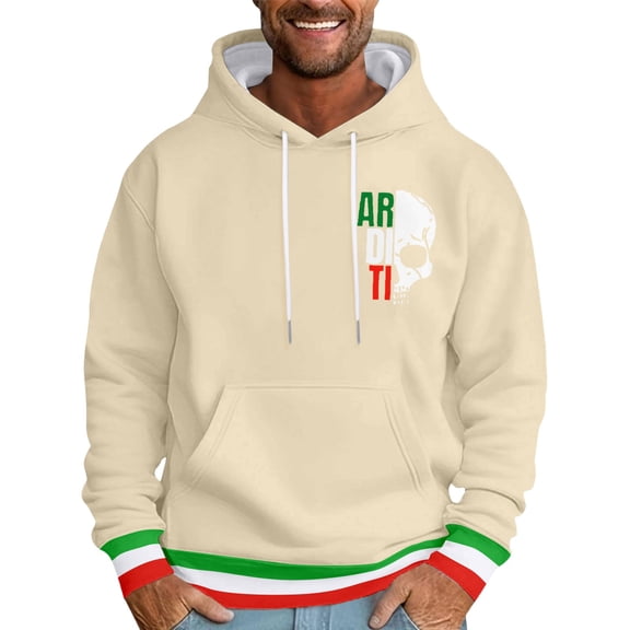 BOOMNY Mens Hoodies Long Sleeve Hoodie for Men Casual Graphic Soft Warm Pullover Hooded Sweatshirt Cozy Fall Winter Hoodies With Pocket