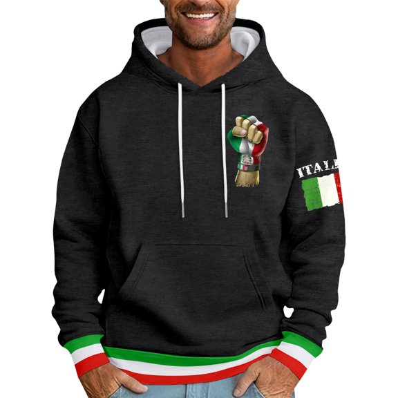 BOOMNY Mens Hoodies Long Sleeve Hoodie for Men Casual Graphic Soft Warm Pullover Hooded Sweatshirt Cozy Fall Winter Hoodies With Pocket