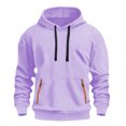 thumbnail image 1 of BOOMNY Mens Hoodies Long Sleeve Hoodie for Men Solid Color Soft Warm Pullover Hooded Sweatshirt Cozy Fall Winter Hoodies With Pocket, 1 of 3