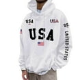 thumbnail image 1 of BOOMNY Mens Hoodies Long Sleeve Hoodie for Men Usa Flag Letter Graphic Y2K Soft Warm Pullover Hooded Sweatshirt Cozy Fall Winter Hoodies With Pocket, 1 of 4