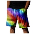 thumbnail image 1 of BOOMNY Mens Shorts Casual Colorful Printed Elastic Waist Drawstring Beach Shorts For Man Soft Loose Fit Summer Workout Shorts Comfy Mens Dailywear, 1 of 5