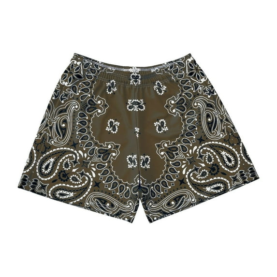 BOOMNY Mens Shorts Casual Printed Elastic Waist Drawstring Basketball Sports Shorts For Man Soft Loose Fit Summer Workout Shorts Comfy Mens Dailywear