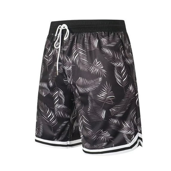 BOOMNY Mens Shorts Casual Printed Mesh Elastic Waist Drawstring Basketball Sports Shorts For Man Soft Loose Fit Summer Workout Shorts Comfy Mens Dailywear