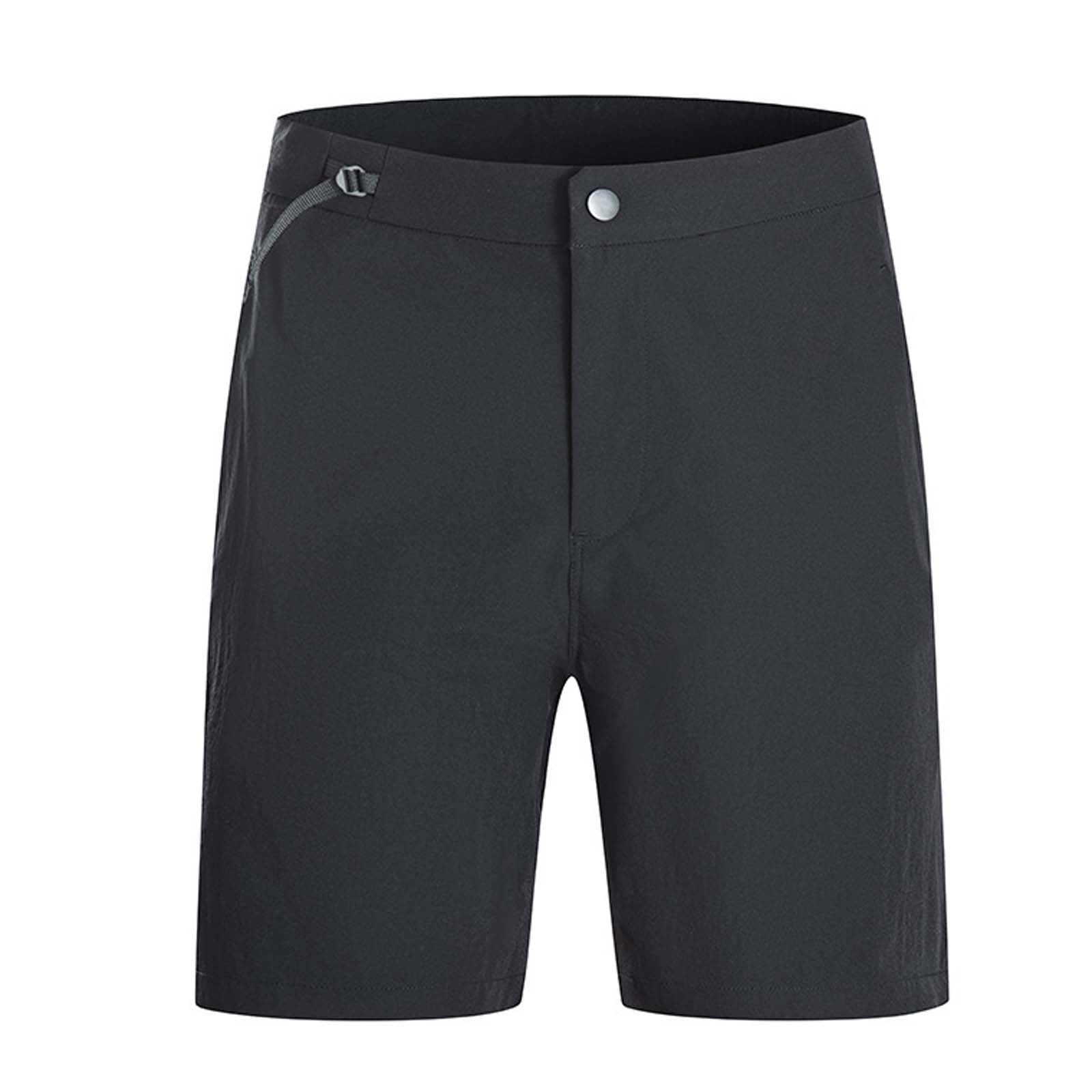 Men's Regular Fit Shorts - Solid Color with Colorful Stripe Design main image 1