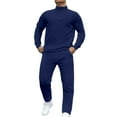thumbnail image 1 of BOOMNY Mens Tracksuits Solid Color Sweatshirts Baggy Pants 2Pcs Gym Sweat Suits Running Jogging Fall Winter Athletic Tracksuit Outfits, 1 of 8