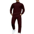 thumbnail image 1 of BOOMNY Mens Tracksuits Solid Color Sweatshirts Baggy Pants 2Pcs Gym Sweat Suits Running Jogging Fall Winter Athletic Tracksuit Outfits, 1 of 8